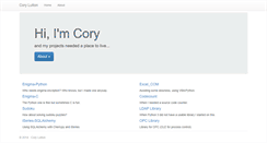 Desktop Screenshot of corylutton.com