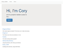 Tablet Screenshot of corylutton.com